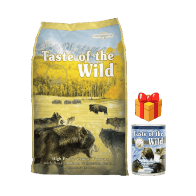 Bolsa de alimento Taste of the Wild High Prairie Canine con bisonte y venado asados