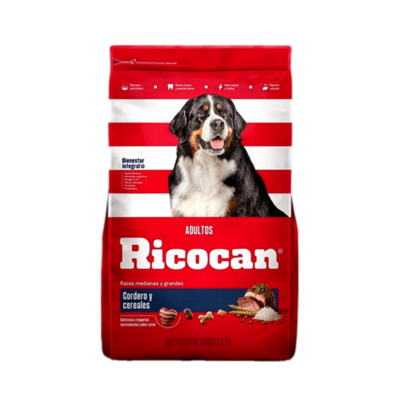 Ricocan Cordero y Cereales Adulto Raza Med y Grande 15kg