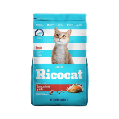Ricocat Adulto Carne, Salmón y Leche 9kg