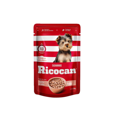 Ricocan - SACHET - 𝗖𝗔𝗖𝗛𝗢𝗥𝗥𝗢 - Trocitos de Pollo en Salsa POUCH 100g