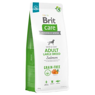Brit Care Dog Grain Free Adult Large Breed Salmon - Alimento premium de salmón sin granos para perros adultos de razas grandes