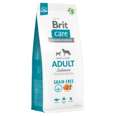 Brit Care Dog Grain Free Adult Salmon - Alimento premium de salmón sin granos para perros adultos