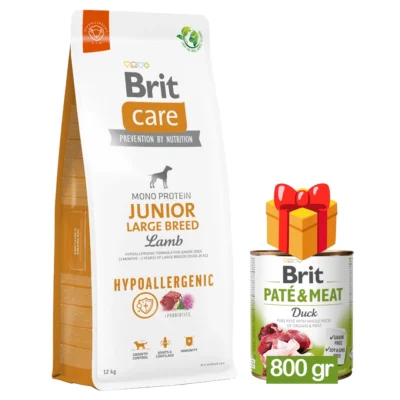 Brit Care Dog Hypoallergenic Junior Large Breed Lamb - Alimento para perros jóvenes de raza grande