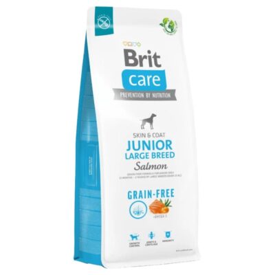 Brit Care Dog Grain Free Junior Large Breed Salmon - Alimento sin granos de salmón para cachorros junior de razas grandes