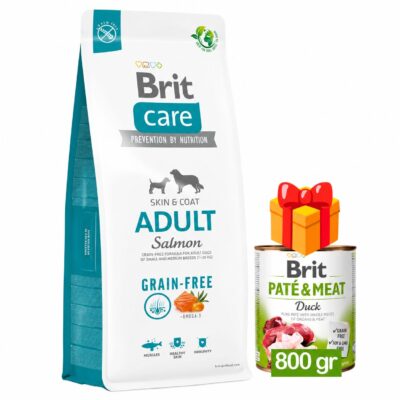 Brit Care Adult Salmon 12 kg con lata Brit de 800 g de regalo