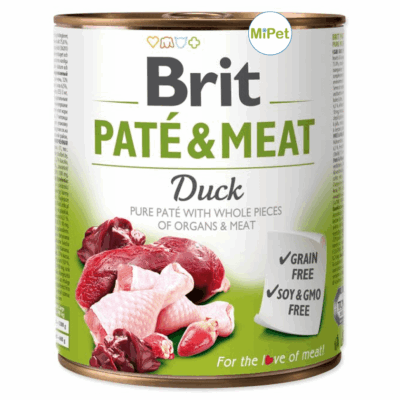 Brit Pate & Meat Duck 800gr