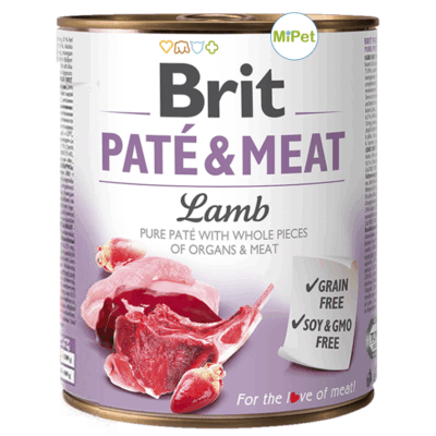 Brit Pate & Meat Lamb 800gr