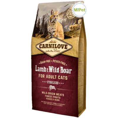b. Carnilove - STERELIZED - Lamb & Wild Board - 2 kg - CLAL02