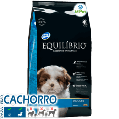 Saco de alimento Equilibrio Puppies Small Breeds para cachorros de razas pequeñas en crecimiento