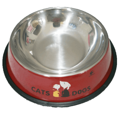 b3. Plato de Acero Inox. con Aro de Caucho 22cm
