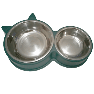 e2. Plato Doble de Acero Antideslizante de 14cm/11cm