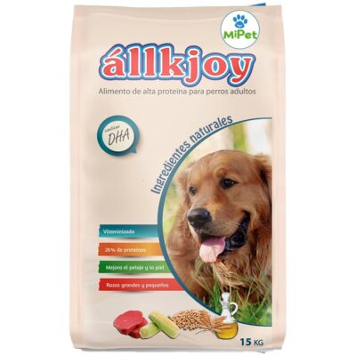 Allkjoy Adulto 15kg - Alimento premium de alta proteína para perros adultos