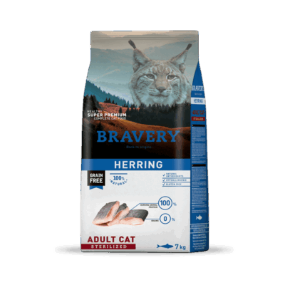 C3. Bravery Herring Adult Cat Sterilized 02 kg - BRHS02