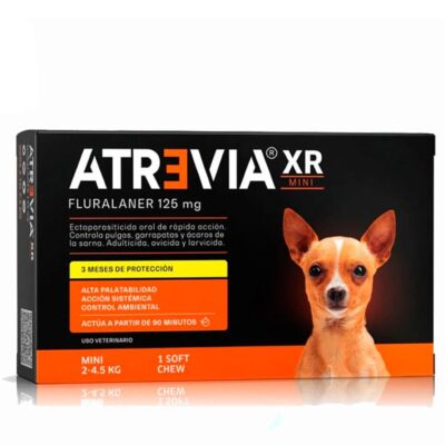 Atrevia XR Mini Perro de 2 a 4.5 kg antiparasitario oral para perros muy pequeños