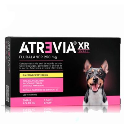 Atrevia XR Small Perro de 4.5 a 10 kg antiparasitario oral para perros pequeños