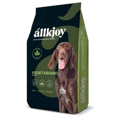 Allkjoy Adulto Vegetariano 15kg - Alimento premium vegetal para perros adultos