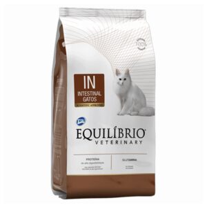 Empaque de Equilibrio Veterinary Cat Intestinal IN 2 kg, nutrición especializada para mascotas.