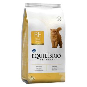Empaque de Equilibrio Veterinary Cat Renal RE 2 kg, nutrición especializada para mascotas.