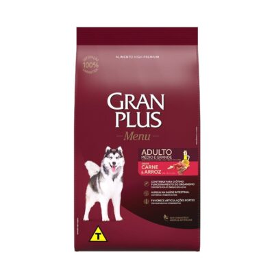 Imagen de Gran Plus Adulto Carne y Arroz, nutrición super premium para perros.