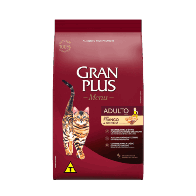 Imagen de Gran Plus Gato Adulto Pollo y Arroz 10 kg, nutrición super premium para gatos.