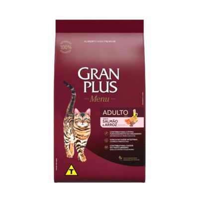 Imagen de Gran Plus Gato Adulto Salmón y Arroz 10kg, nutrición super premium para gatos.