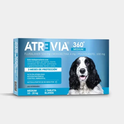 Atrevia 360 Medium Perro de 10 a 20 kg antiparasitario oral para perros medianos