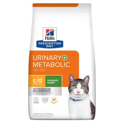 Bolsa de Hills PD Feline c/d Multicare + Metabolic 2.9 kg para perros, dieta veterinaria de Hill’s Prescription Diet