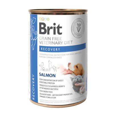 J. Brit GF Vet Diets Dog/Cat Recovery lata 400 gr