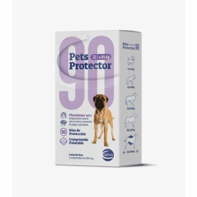 Pets Protector 90 Perro de 32.1 a 64 kg en presentación antiparasitaria para mascotas según rango de peso
