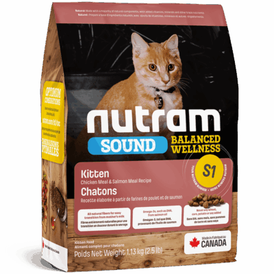 Nutram S1 - Kitten - Pollo y Salmón - 1.13 KG - NS0101