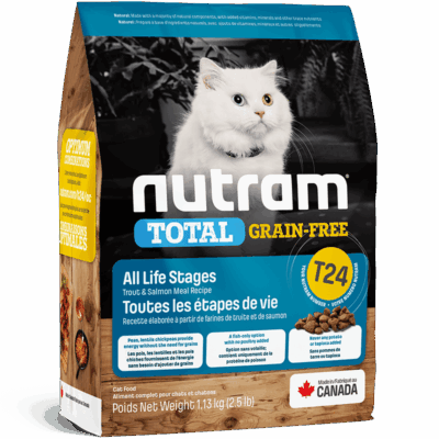 Nutram T24 - Total Grain-Free - Trucha y Carne de Salmón - 2 KG - NT2402