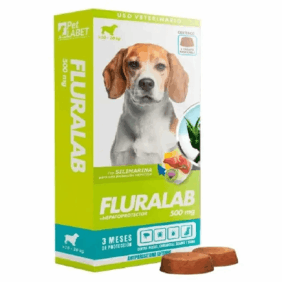 Fluralab 500 mg Perro de 10 a 20 kg antiparasitario oral para perros medianos