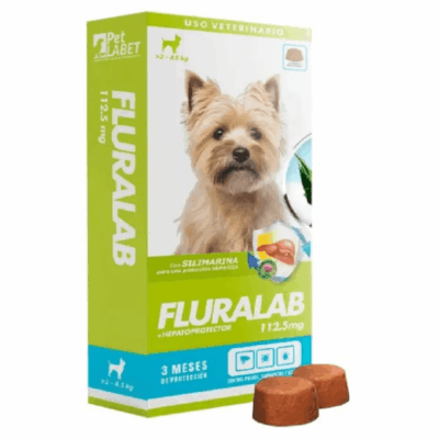 Fluralab 112.5 mg Perro de 2 a 4.5 kg antiparasitario oral para perros muy pequeños