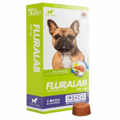 Fluralab 250 mg Perro de 4.5 a 10 kg antiparasitario oral para perros pequeños