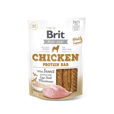 BRIT JERKY CHICKEN PROTEIN BAR WITH INSECT 80 G