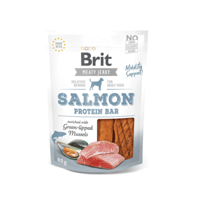 BRIT JERKY SALMON PROTEIN BAR 80 G