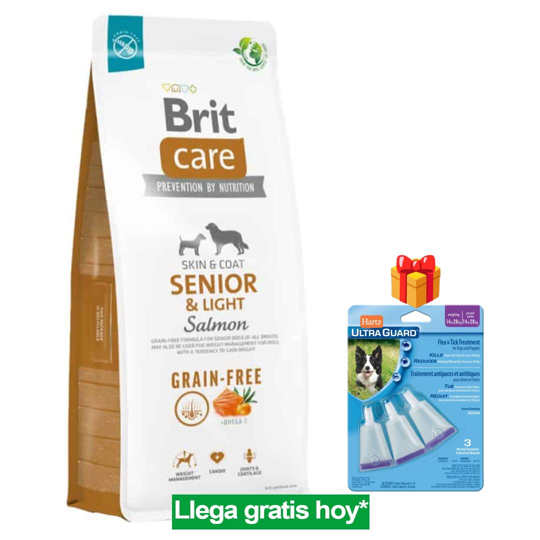 Curated visual reference: Fresh Look at Brit Care Dog Grain Free Senior Light Salmon 12Kg Antipulga