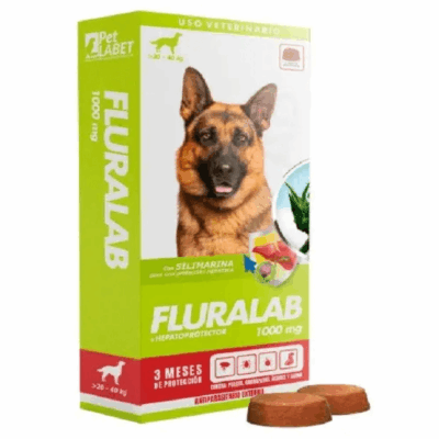 Fluralab 1000 mg Perro de 20 a 40 kg antiparasitario oral para perros grandes