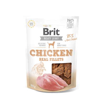 BRIT JERKY CHICKEN FILLETS 80 GR