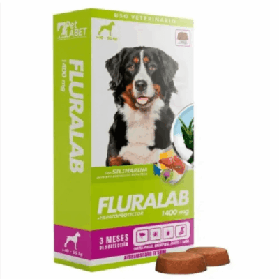 Fluralab 1400 mg Perro de 40 a 56 kg antiparasitario oral para perros muy grandes
