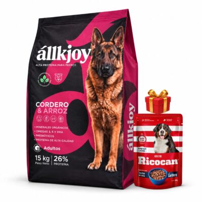 Allkjoy Cordero y Arroz Adulto 15 Kg