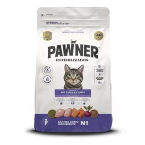 Pawner Cat Pollo y Salmon Esterelizado Adultos 8 kg