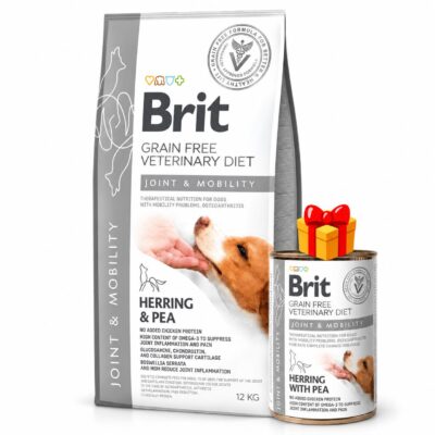 Brit Vet Diets Dog Joint & Mobility 12 kg con lata de regalo
