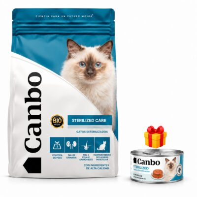 Canbo Cat Sterilized Care 7 kg con lata Canbo Adulto Esterilizado 85 g de regalo